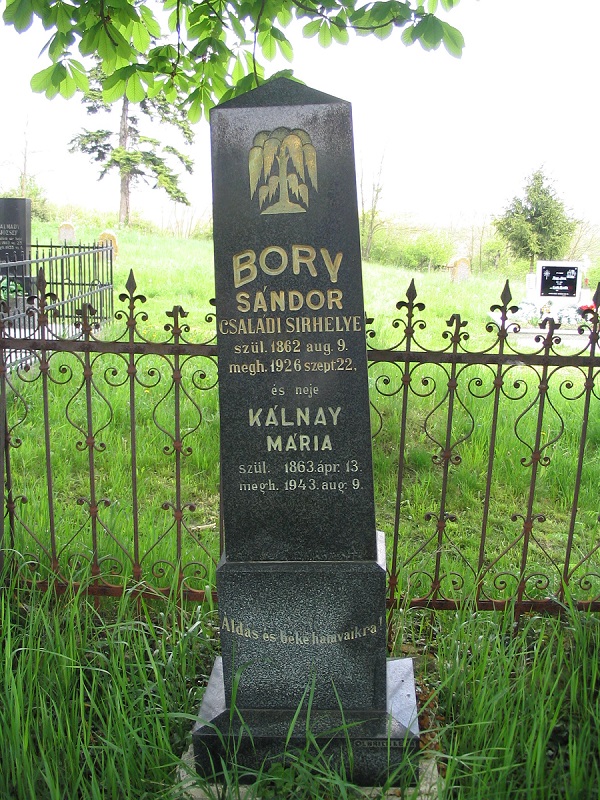 Bory Sándor családi sírhelye