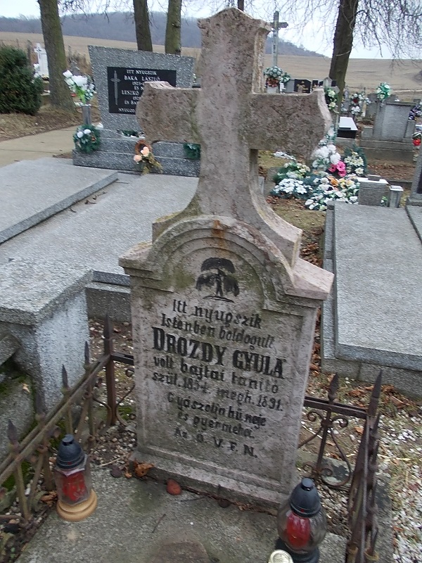 Drozdy Gyula síremléke Bajtán Csáky K felv