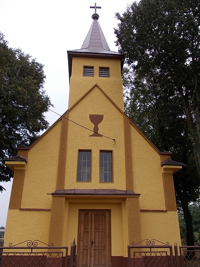 A nagycsalomjai evangélikus templom. Csáky Károly felvétele