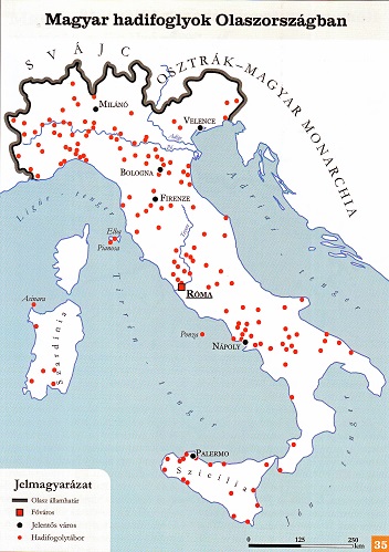 Olaszország 154 hadifogolytábora