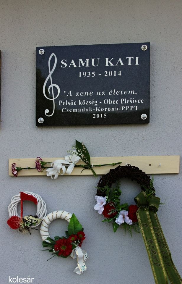 Samu Katalin emléktáblája