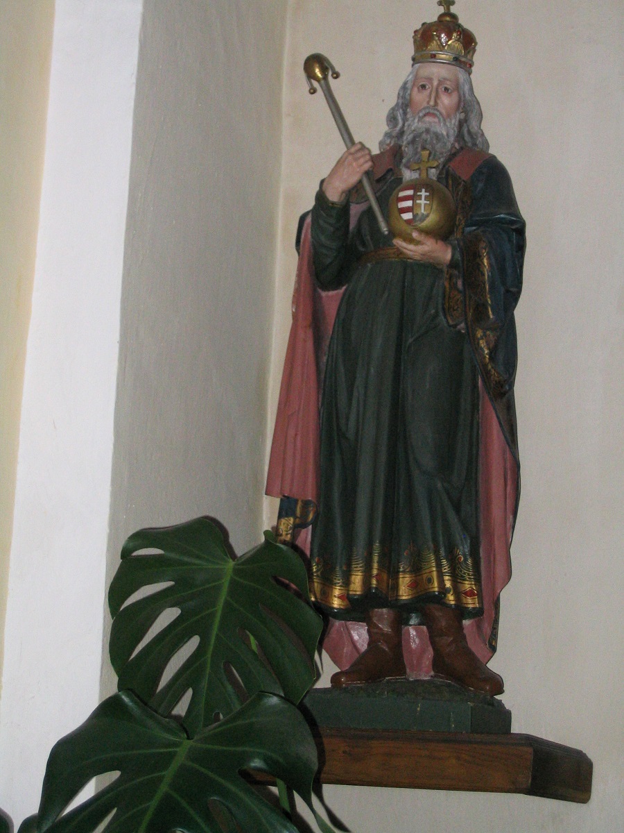 Szent István szobra Ipolyságon Csáky Károly felvételén