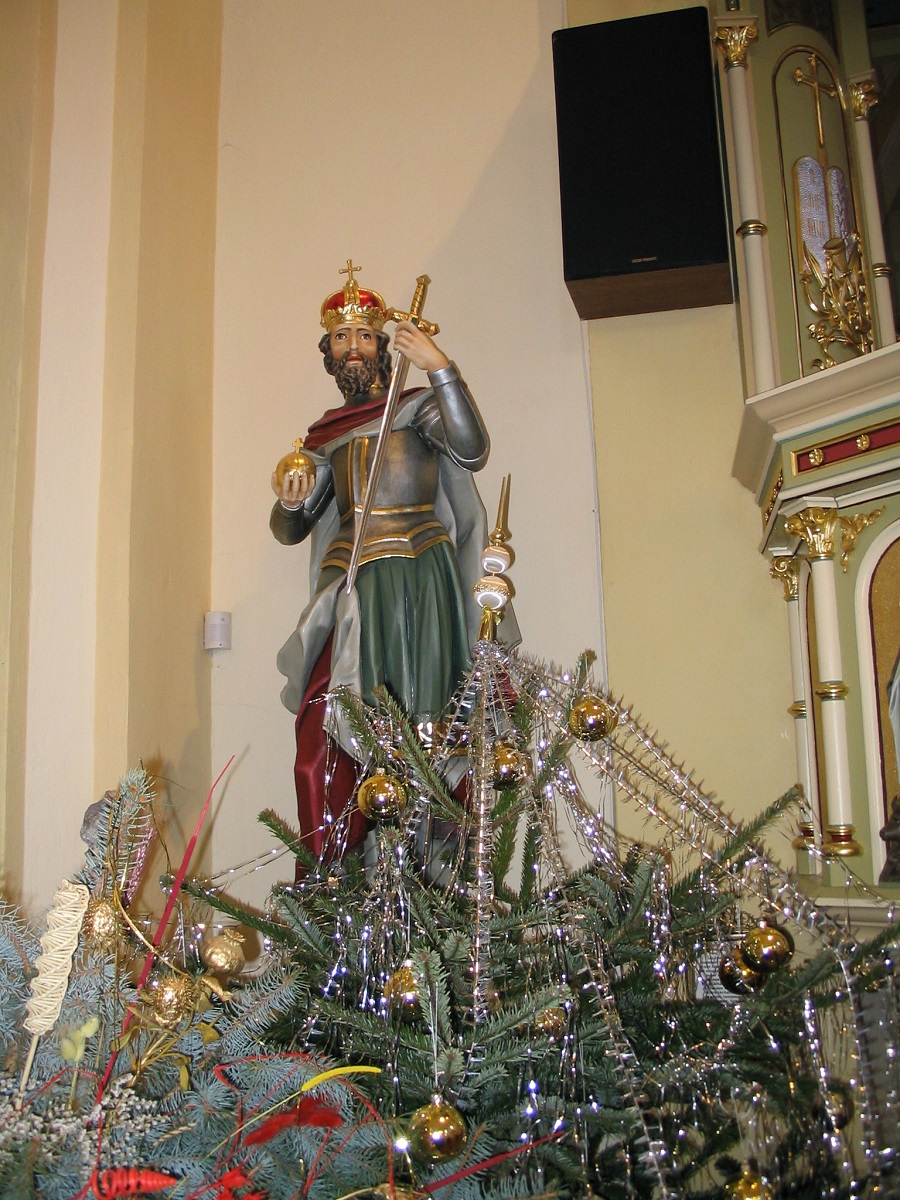 Szent István szobra Szeté  Csáky Kíroly felvételén