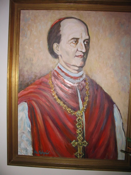Ipolyi Arlond portréja a róla elnevezett iskolában Csáky Károly felvételén