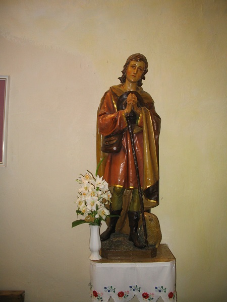 Szent Vendel szobra az alsószemerédi templomban  Csáky Károly felvételén