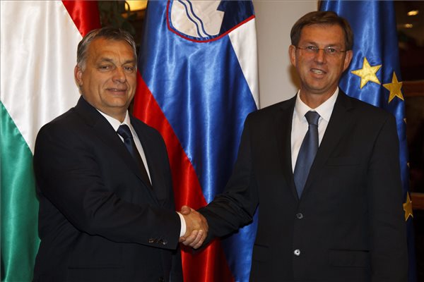 Orbán Viktor és Miro Cerar kormányfők
