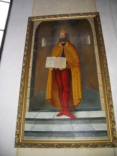 Szent Márton képe a túri templomban Csáky Károly felvételén