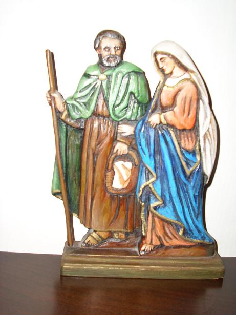 Bernecebaráti Szentcsalád-szobor Csáky Károly felvételén