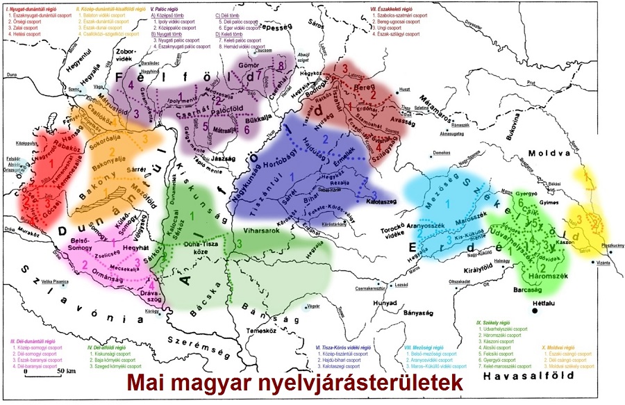 Mai-magyar-nyelvjarasterületek-térkép