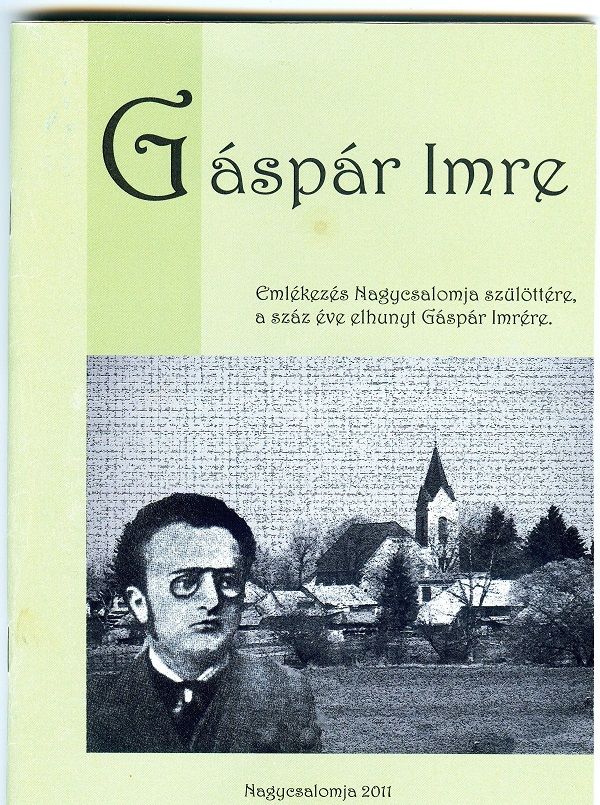 A 2011-es nagycsalomjai konferencia anyagának kötete Csáky Károly reprodukcióján