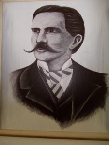 Fayl Frigyes portréja Csáky Károly reprodukcióján