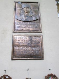 II. Rákóczi Ferenc ipolysági emléktáblája Csáky Károly felvételén