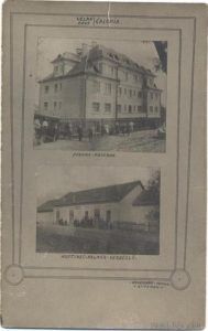 Nagycsalomja - Laktanya, Kalmár-vendéglő régi képeslapon