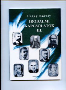 Sajó Sándor a szerző egyik kötetének címlapján. Csáky Károly reprodukciója