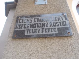 Az egyház neve Evangélium Szerint Reformált Egyház. A cseh felirat erre utal. (Fotó: MA)