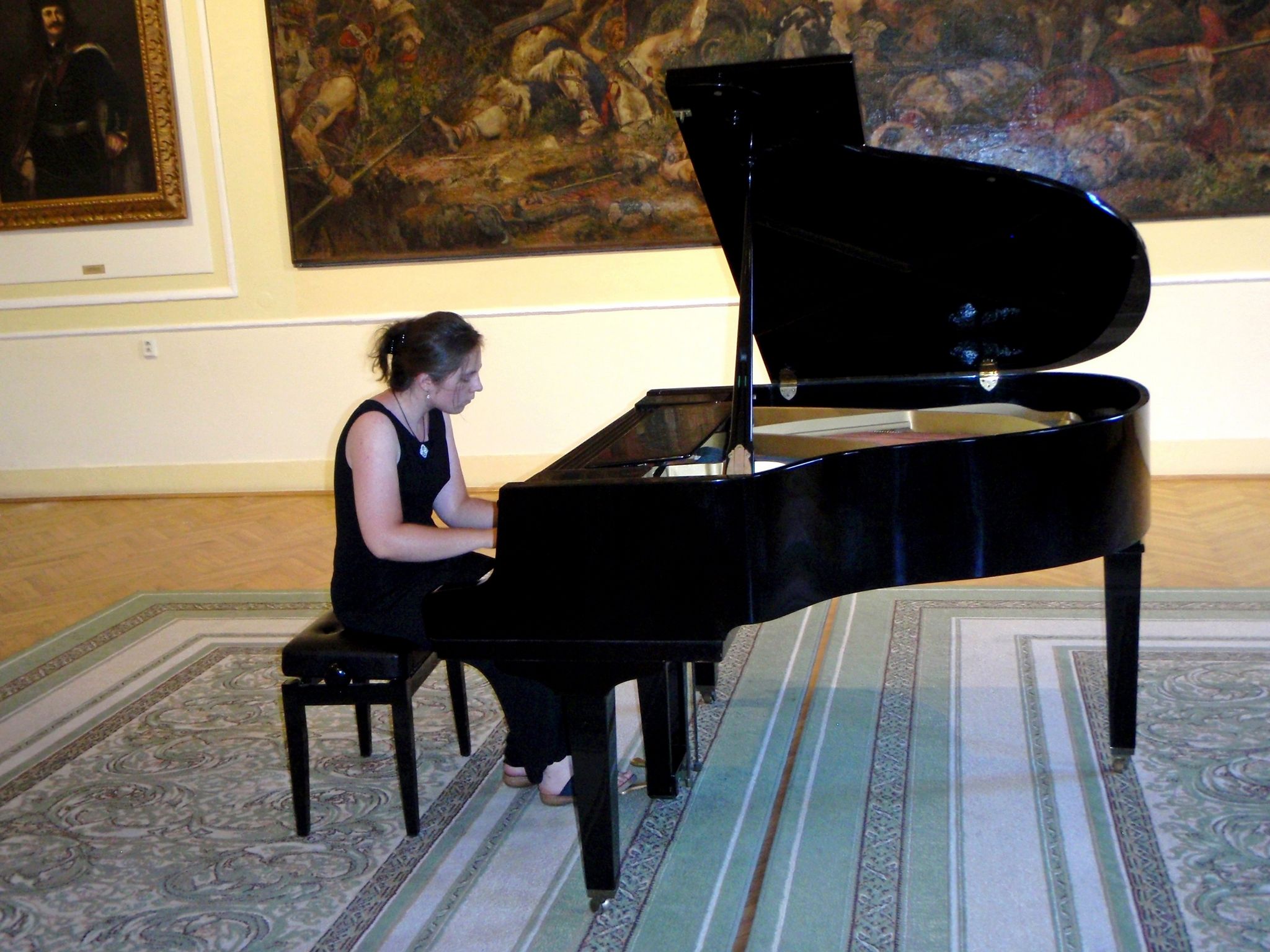 Az ógyallai Tereza Jaďuďová több zongoraversenyen indult már. Fotó: Bárány János