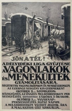 A Délvidéki Liga adománygyűjtő plakátja. Fotó: Magyar Digitális Könyvtár