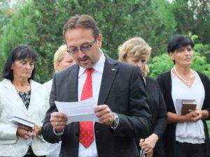 Dudás Norbert, az MKP Nagycétényi Helyi Szervezetének alelnöke (Fotó: Tóth Klára)