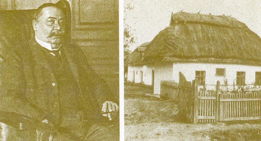 Mikszáth és Szklabonya egy képeslapon. A szerző repr.