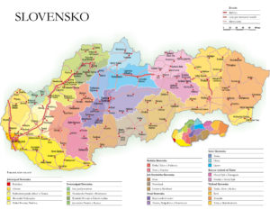 A pártalapító által portálunknak megküldött 16 kantonos területi felosztás (P. Kresánek vázlata)