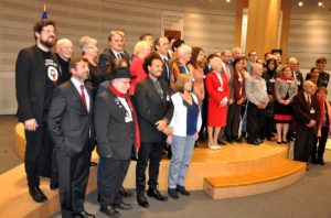 Az összes kitüntetett Martin Schulz EP-elnökkel (Fotó: a szerző)