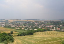 Csáb falu látképe Csáky Károly felvételén