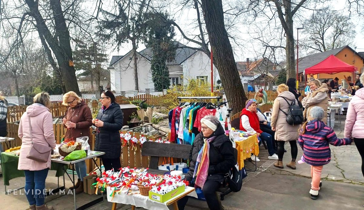 A közösségerősítő húsvéti kézműves vásár az ipolysági városligetben