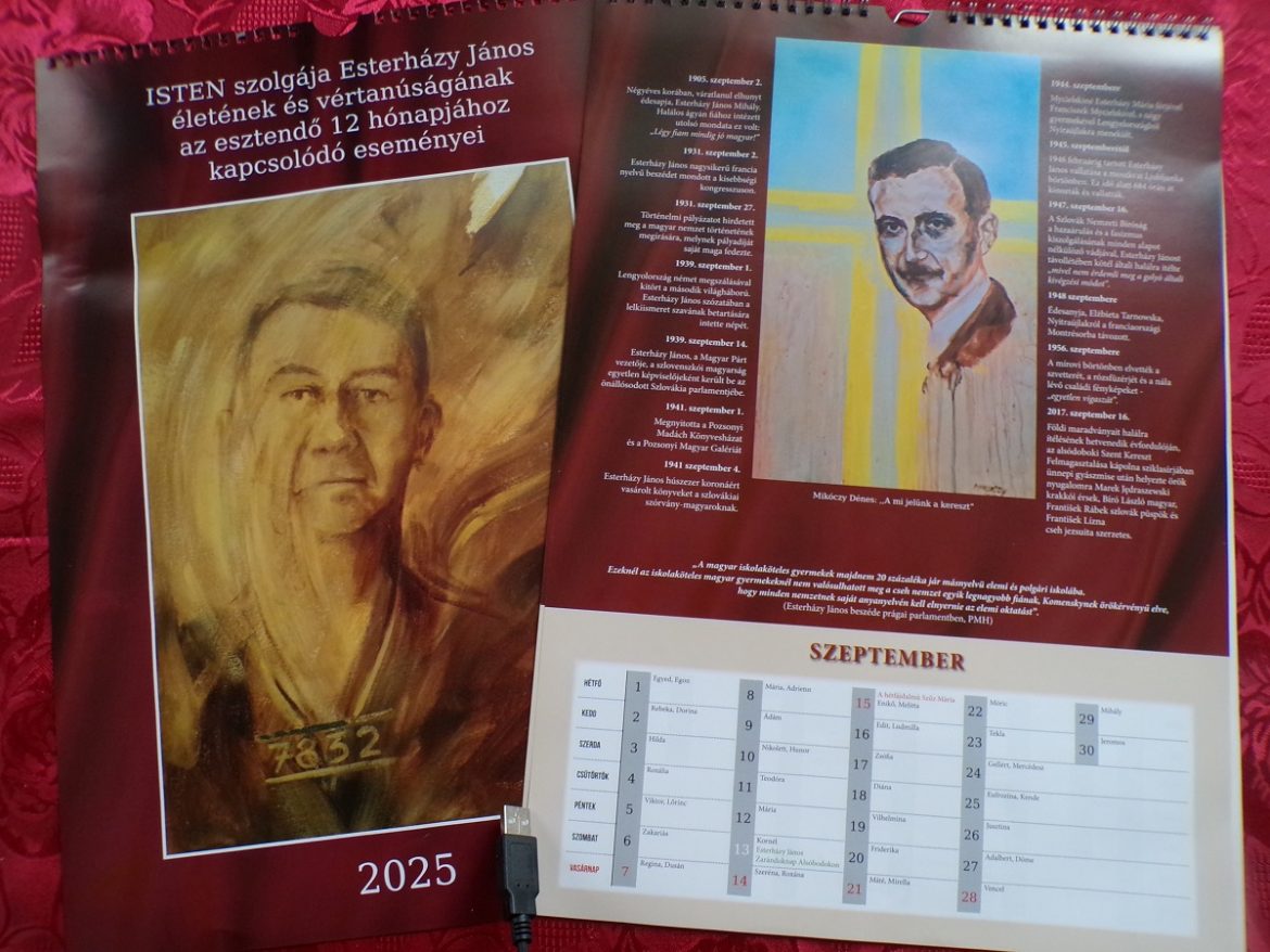 Esterházy naptár 2025